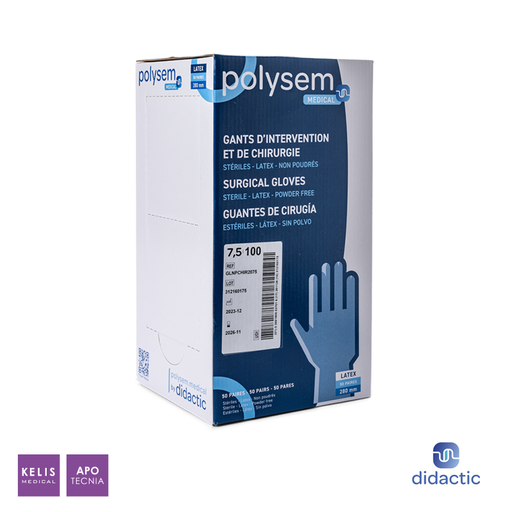 Gants d’intervention et de chirurgie en latex | DIDACTIC