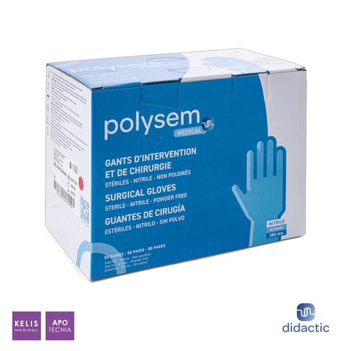 Gants d’intervention et de chirurgie en nitrile | DIDACTIC