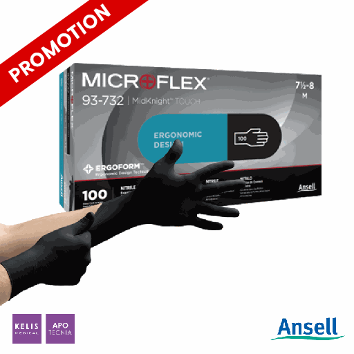 Gants en nitrile Microflex Midknigh | ANSELL