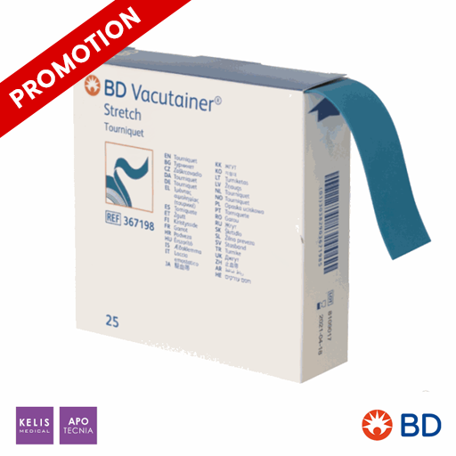 Garrot Vacutainer Stretch - Sans latex - Usage Unique | BD