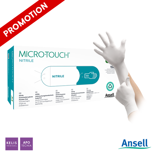 Gants en nitrile Microtouch - Blancs | ANSELL